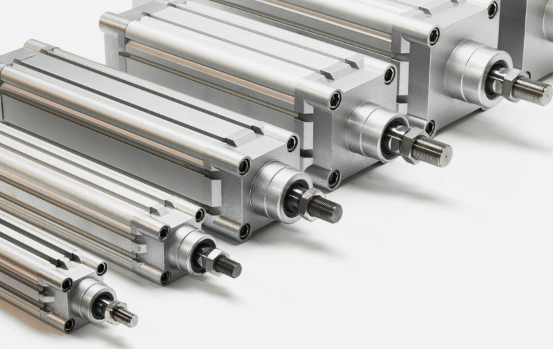 32mm Bore VDMA ISO 15552 Double Acting Cylinder - Chrome Rod