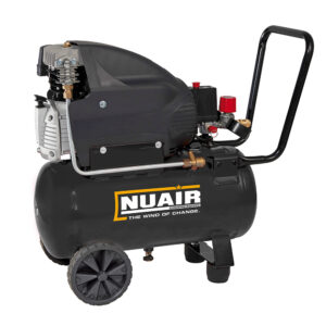 nuair 1.5kw 8bar 7.4cfm 24lt lubricated direct drive compressor (