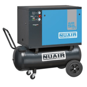 nuair airsil1 b2800b/3cm 100 2.2kw 10bar 11.6cfm 300lt silenced compressor