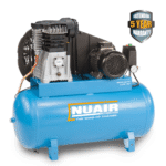 nuair 2.2kw 10bar 13.95cfm 100lt stationary compressor