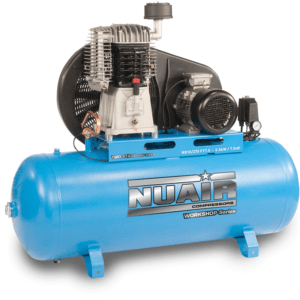 nuair 5.5kw 10bar 33.9cfm 270lt 400v stationary compressor
