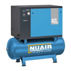 nuair airsil2 nb5/5.5ft 270lt 4kw 22.6cfm 400v silenced compressor