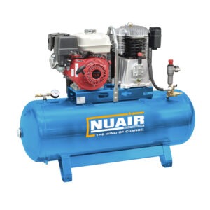 nuair nb7/9s/200f honda 26.1cfm 10bar 200l petrol driven compressor