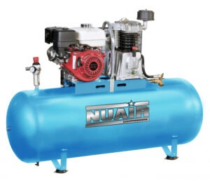 nuair nb7/9s/200 ess 26.1cfm 10bar 200l petrol driven compressor (copy)