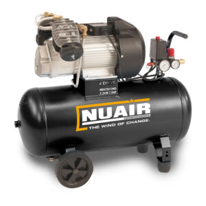nuair 2.2kw 8bar 12.6cfm 50lt lubricated direct drive compressor