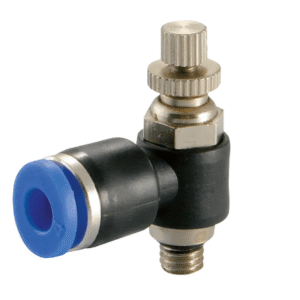 elbow male thread speed control valves (metric & bspt)