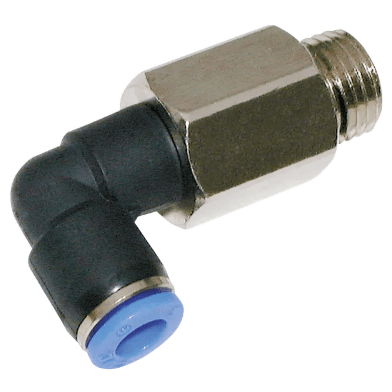 extended male stud swivel elbow (bspp)