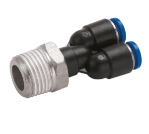 male stud swivel y's (metric & bspt)