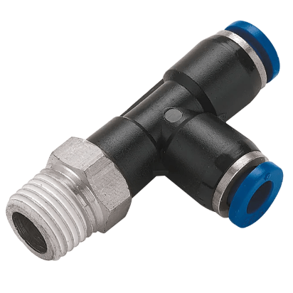 run male stud swivel tee (metric & bspt)