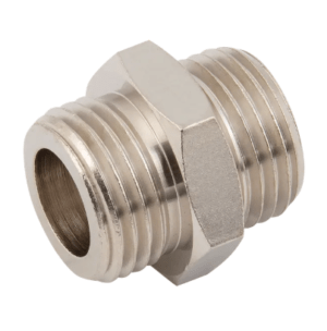 equal male metric & bspp nickel plated brass adaptors