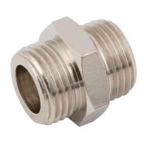 equal male metric & bspp nickel plated brass adaptors