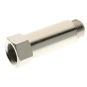 male bspp x female bspp extension brass nickel plated adaptors