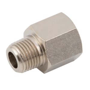 male bspt x female bspp brass nickel plated adaptors