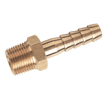male thread bspt brass straight hosetails