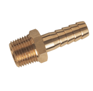 male thread npt brass straight hosetails