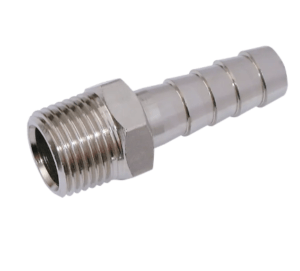 male thread bspt nickel plated brass straight hosetails