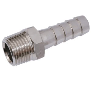 male thread bspt nickel plated brass straight hosetails