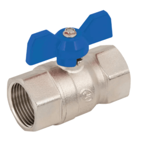 female x female wras wing handle brass nickel plated ball valves