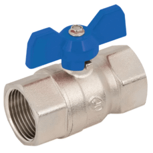 female x female wras wing handle brass nickel plated ball valves