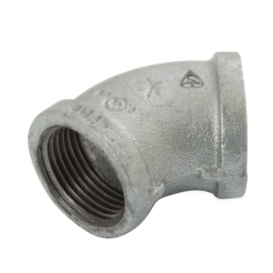 bspt female 45° equal elbow galvanised