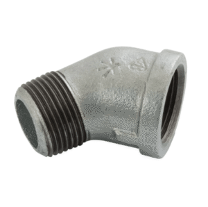 bspt male x female 45° equal elbow galvanised