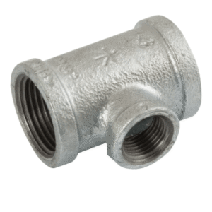 bspt female unequal branch tee galvanised