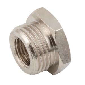 male bspp x female metric & bsp brass nickel plated reducing bushes