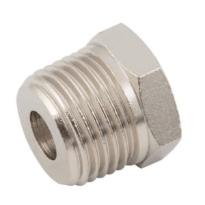 male bspt x female bspp brass nickel plated reducing bushes