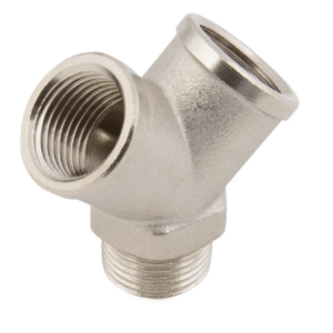 female thread bspp brass nickel plated crosses equal y (copy)