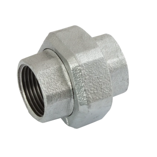 bspt female flat seat union galvanised )