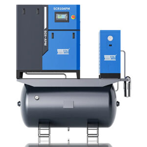 scr apm 22kw 8 10bar 106 120cfm floor mounted compressor
