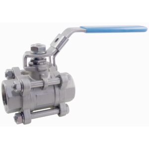 1 piece reduced bore 1000 psi 316 stainless steel ball valve
