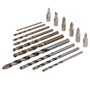 Total Tools Drill & Screwdriver Bits Set, 16 Pieces